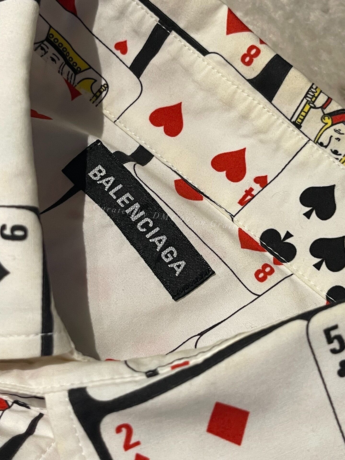Balenciaga Poker Short-Sleeve Shirt — front