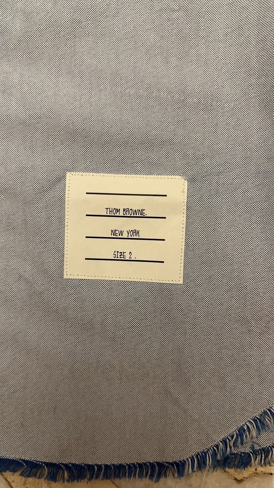 Thom Browne Fringe Edge Shirt — detail